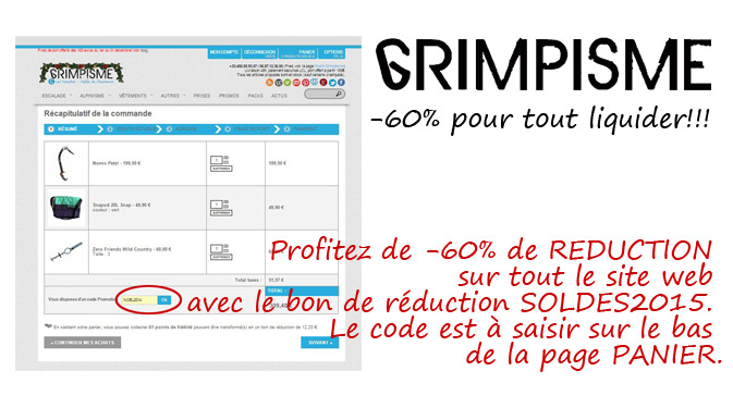 soldes materiel escalade