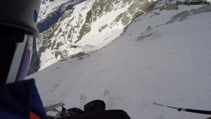 descente ski nant blanc