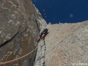 voie escalade kohlmann aiguille midi