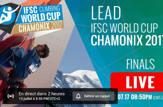 coupe monde escalade chamonix