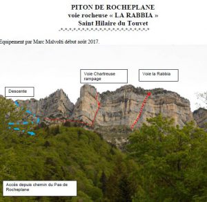 "La Rabbia" nouvelle voie d'escalade en Chartreuse