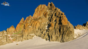 Aiguille Purtscheller, arête sud classique variante première longueur