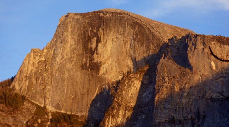 Half dome sunset yosemite valley