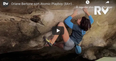 video escalade bloc oriane bertone atomic playboy fontainbleau
