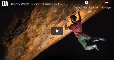 video bloc Jimmy Webb: Lucid Dreaming (V15/8C)