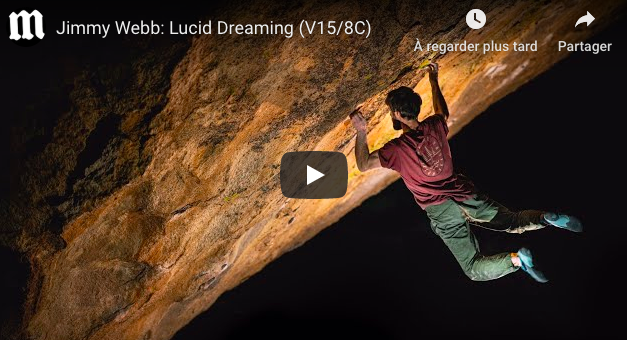 video bloc Jimmy Webb: Lucid Dreaming (V15/8C)