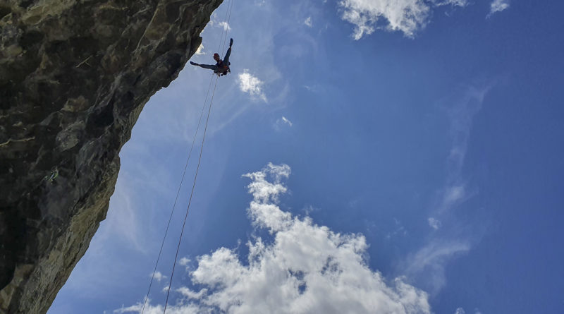 rappel falaise balme