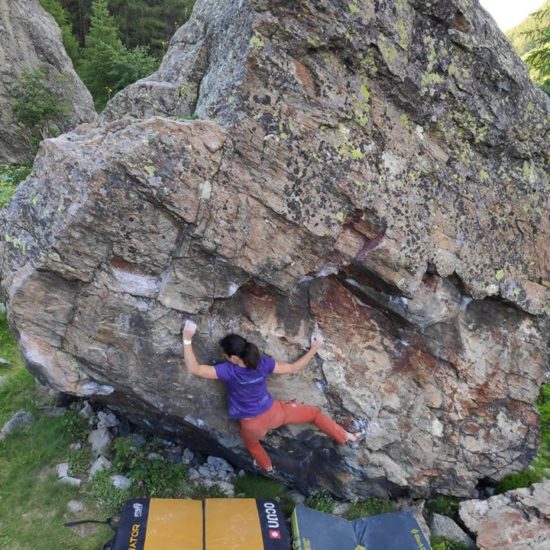 Bloc au col des Montets