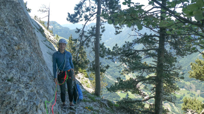 voie escalade franco suisse rochers leschaux