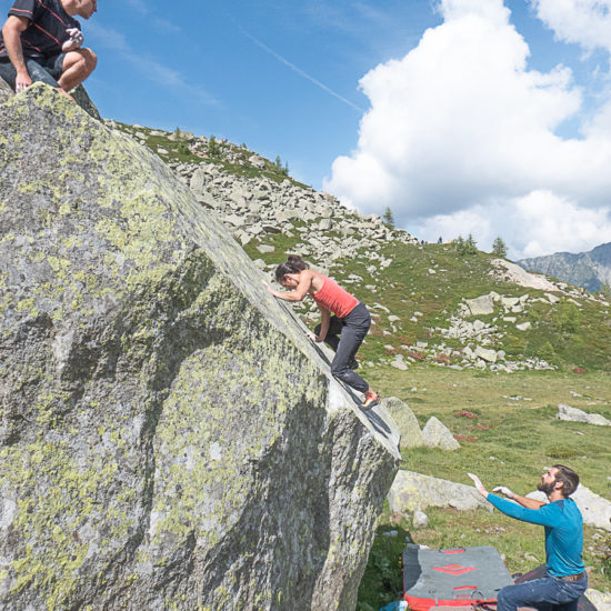 Bloc au Plan Aiguille Chamonix