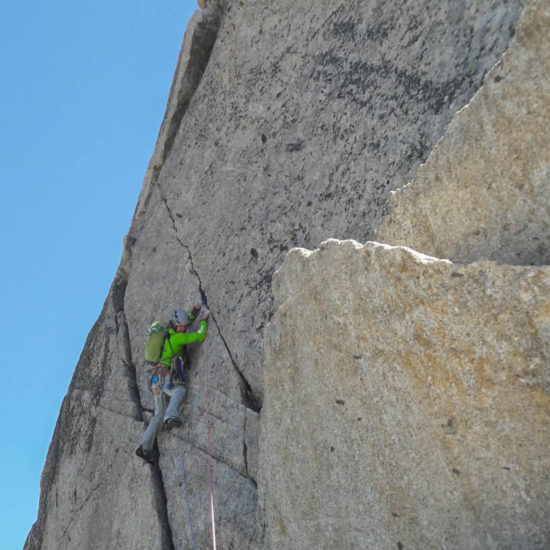 Fissure Lepiney par Fred, Peigne, Chamonix