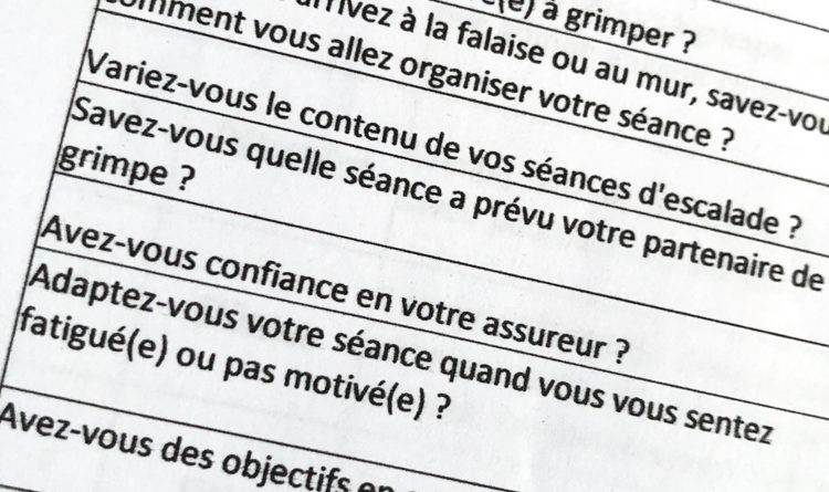 preparation mental escalade peur vol chute