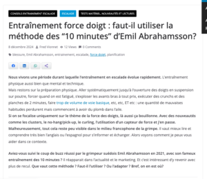 entrainement escalade emil abrahamsson