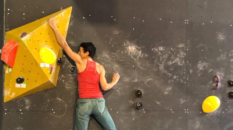 bloc escalade equilibre