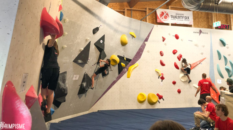 competition escalade bloc boulder climbing