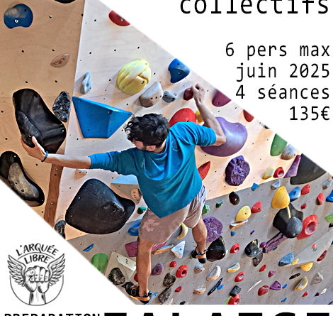 entrainement collectif escalade