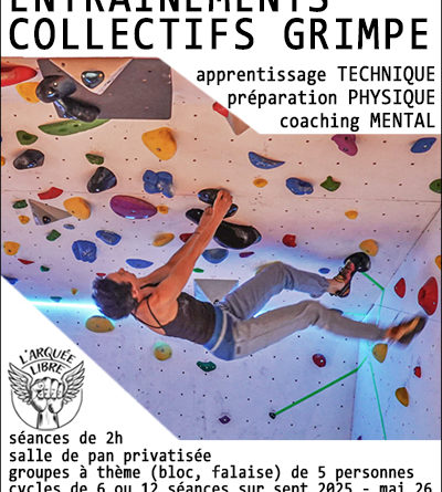 entrainement collectif escalade arquee libre