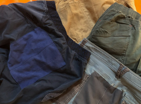 reparation pantalon escalade