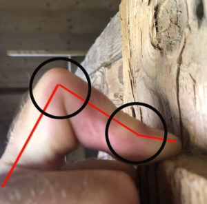 arqué escalade climbing crimp
